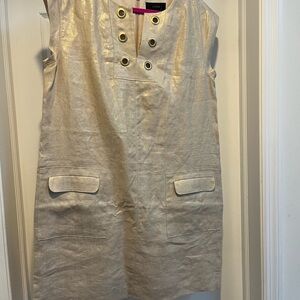 J. Crew Shimmering Gold Dress